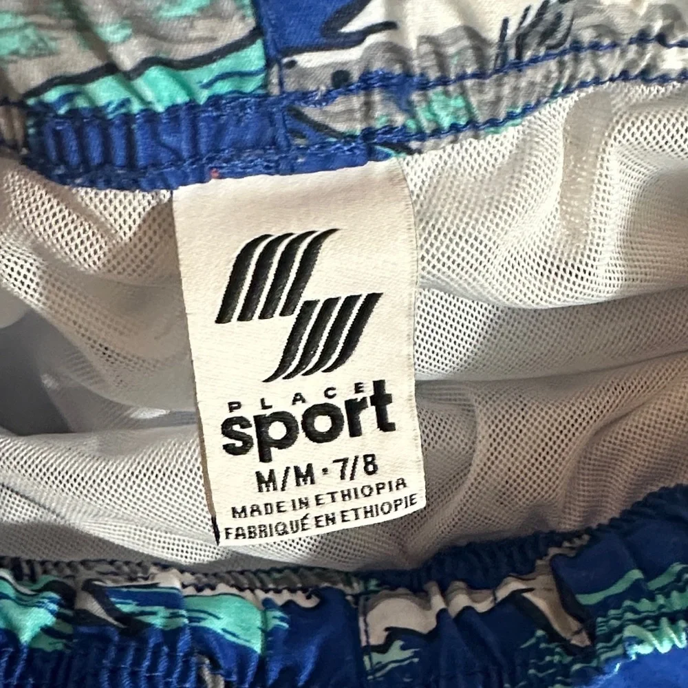 Set Bathing Suit and Rash guard Swim Shirt SPF Aqua and Blue Shark